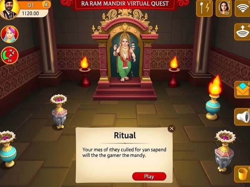 Virtual Ritual in Ram Mandir Virtual Quest